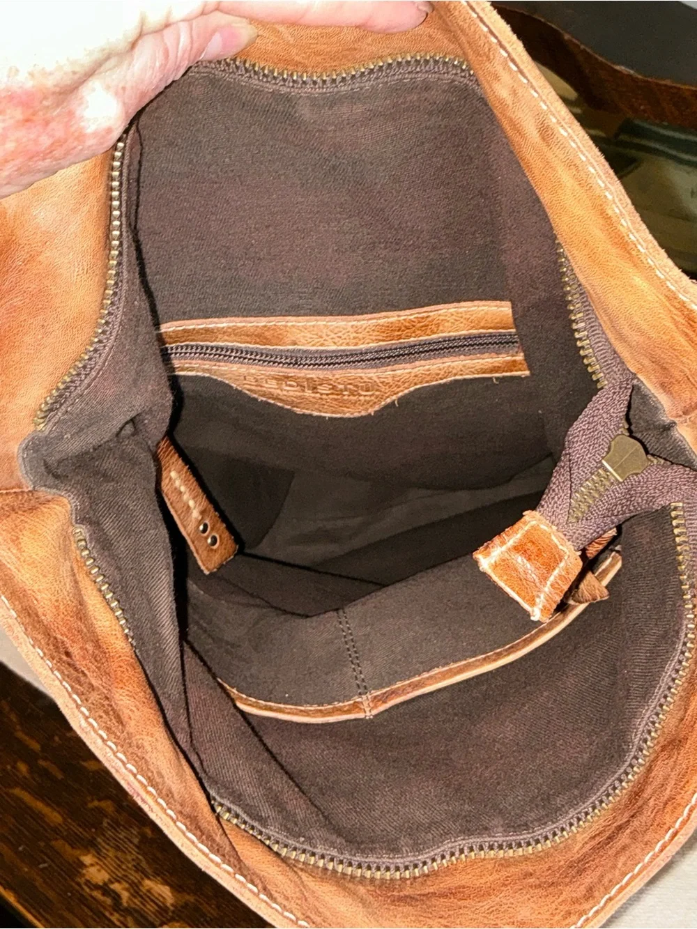 Bed Stu Leather Unisex Howie Flapover Leather Backpack Tan Rustic Retail $365
